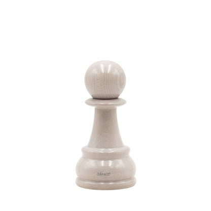 "Chess" spice mill, high-gloss white lacquered beechwood
