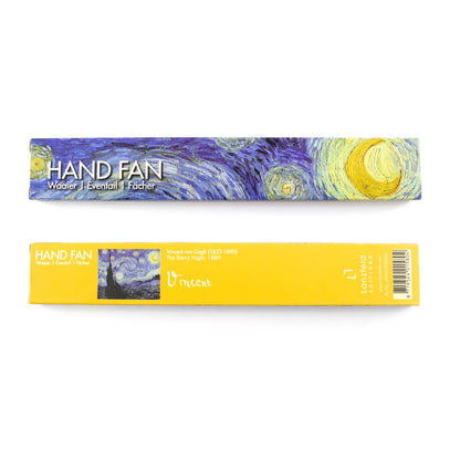 Hand Fan, Bamboo, Van Gogh, The Starry Night