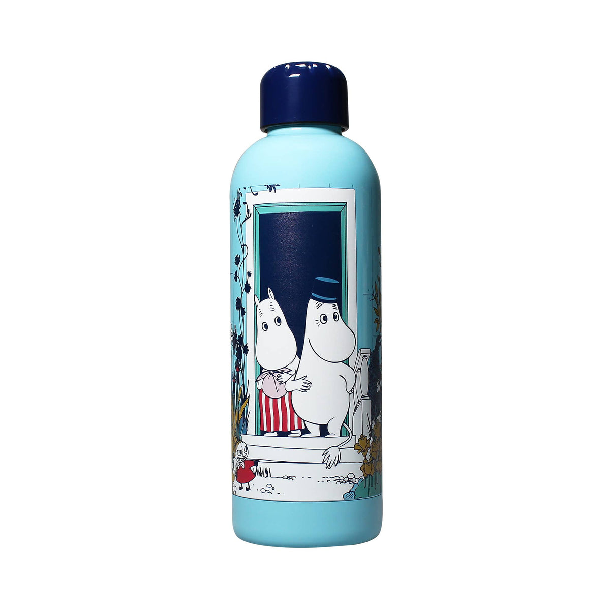 Bottiglia d'acqua in metallo blu Moomin Riviera