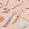 Wooden Doctor-Shaped Children's Play Set