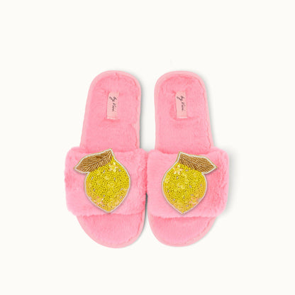 Paire de broches pour Chaussons - Citron