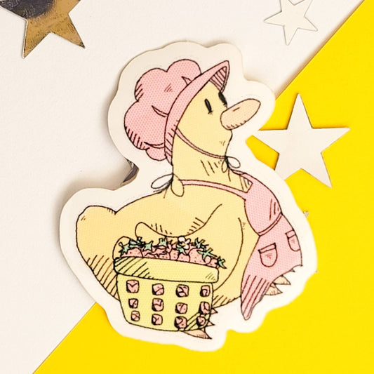 Strawberry Duck Sticker