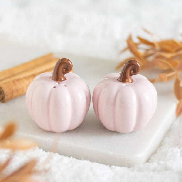 Salière et poivrière Citrouilles roses d'automne – vue 2