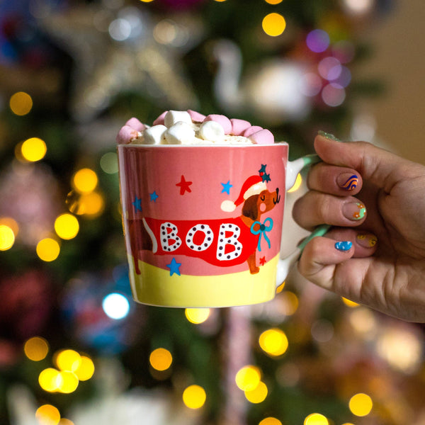 Mug Teckel Bob « Bells on Bob’s Tail Ring »