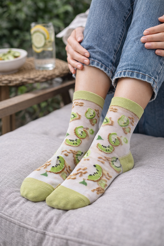 Kiwi Transparent Socks