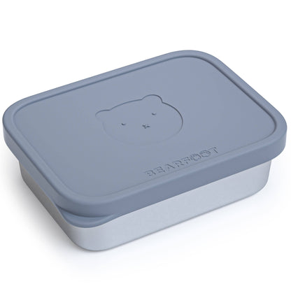 Kids' Stainless Steel Lunch Box with Silicone Insert - Blue