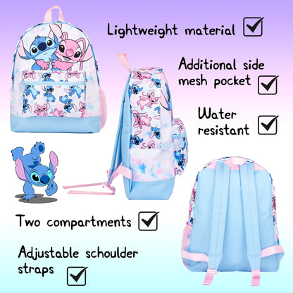 Disney Stitch fille Sac à dos scolaire | Tie Dye enfant Rucksack