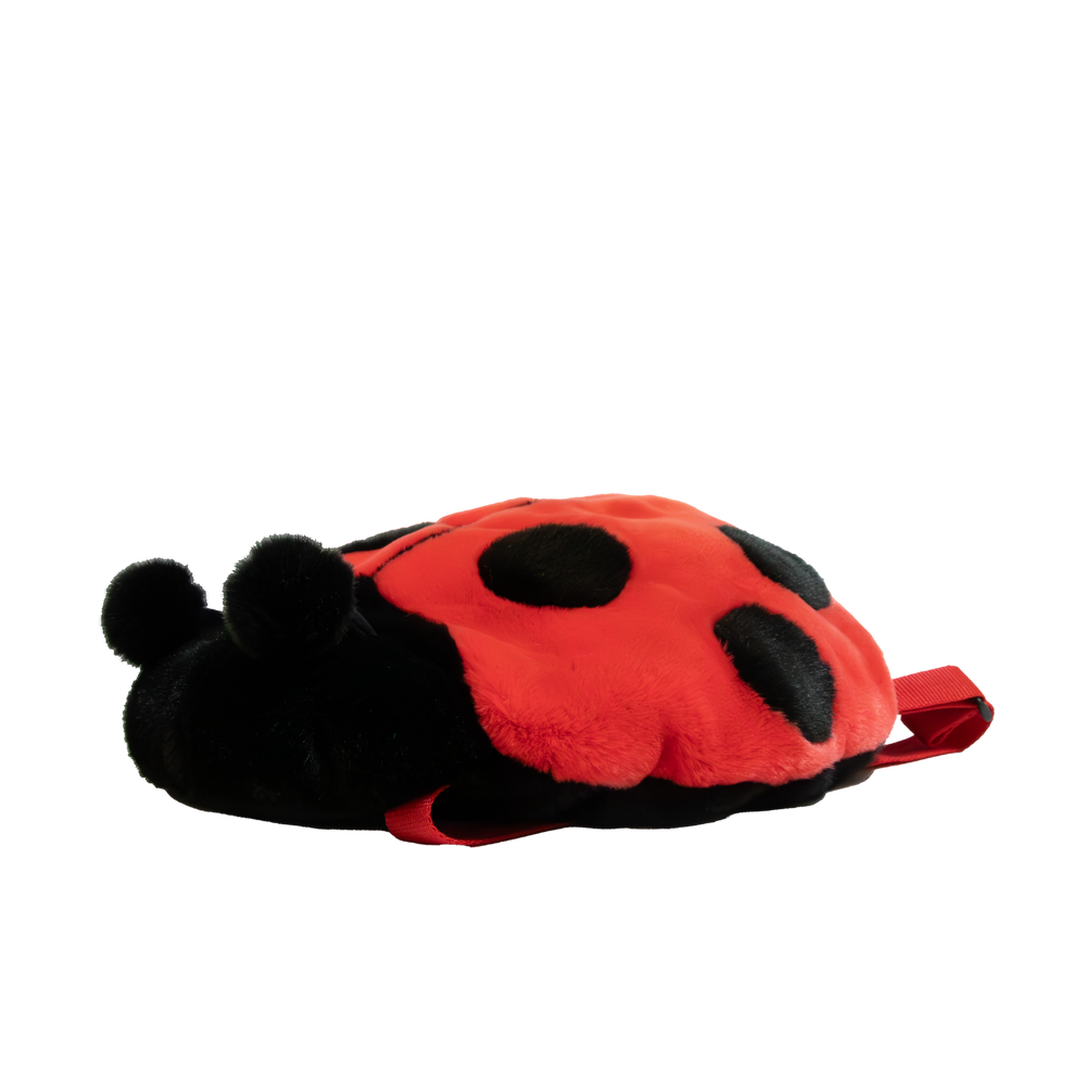 Ladybug plush backpack for kids