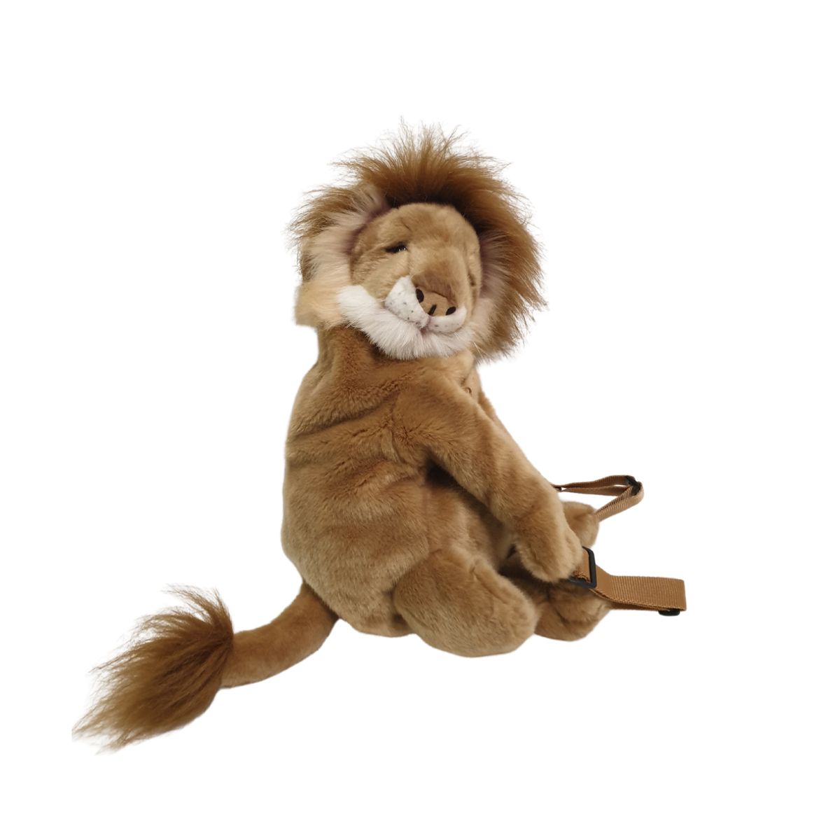 Sac à dos peluche enfant lion