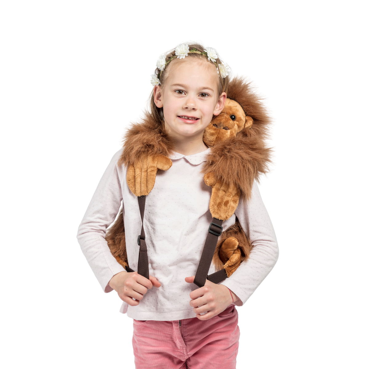 Sac à dos peluche enfant singe
