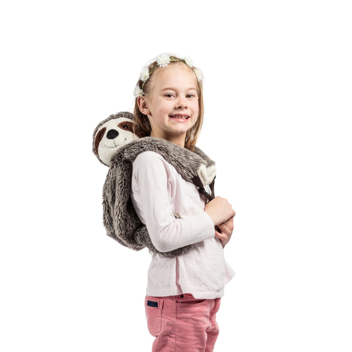 Sac à dos peluche enfant paresseux