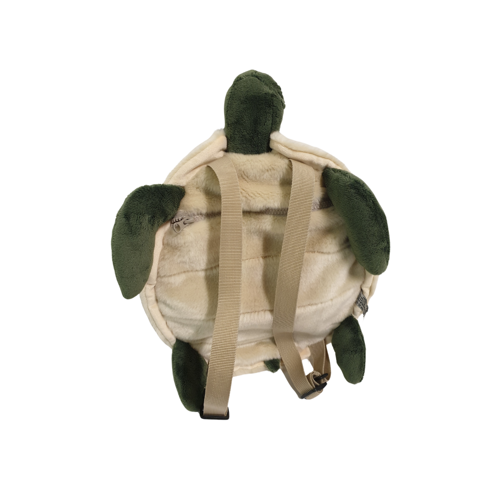 Turtle plush backpack for kids