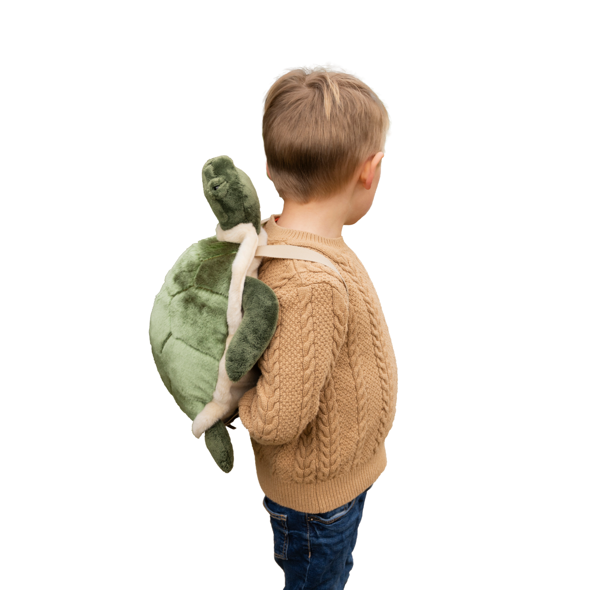 Turtle plush backpack for kids