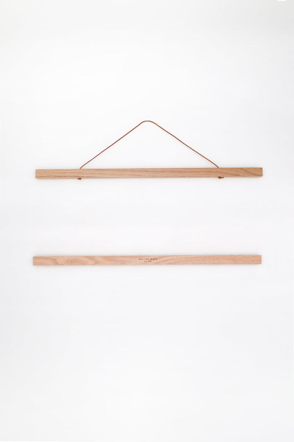 Oak Wooden Magnetic Hanger for posters