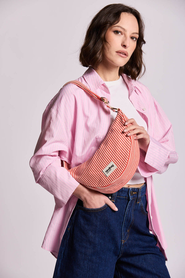 Andrea Striped Red Fanny Pack