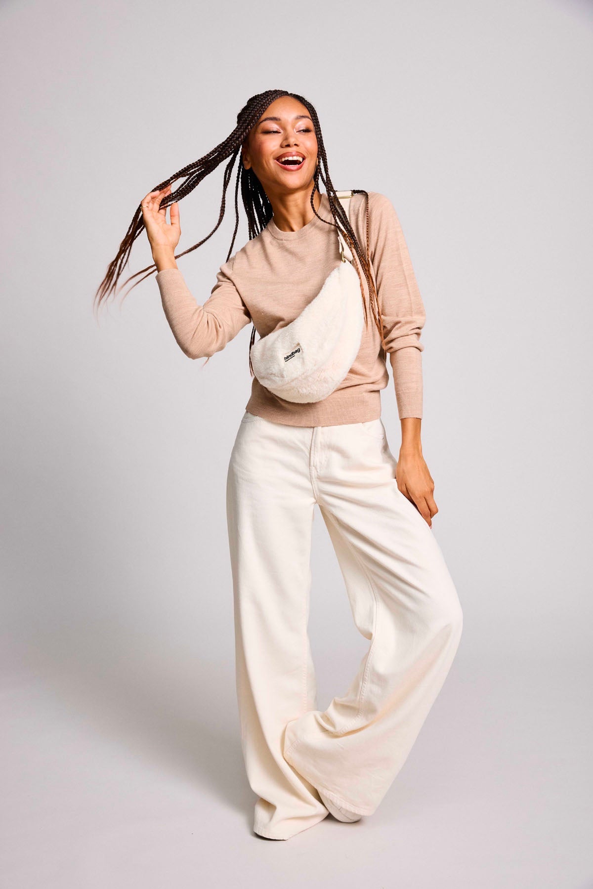 Andrea Teddy Arctic Fanny Pack