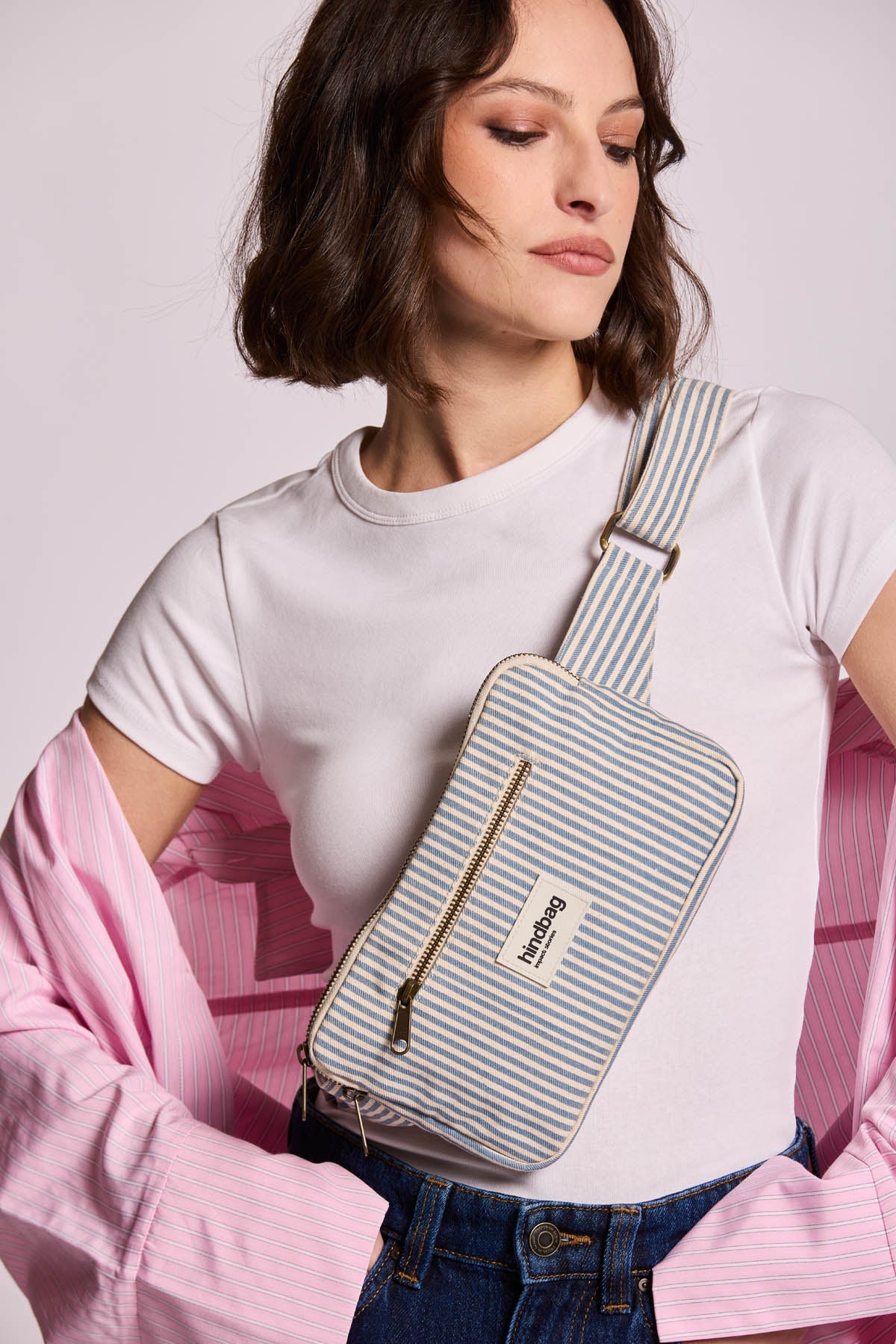 Harry Striped Blue Fanny Pack