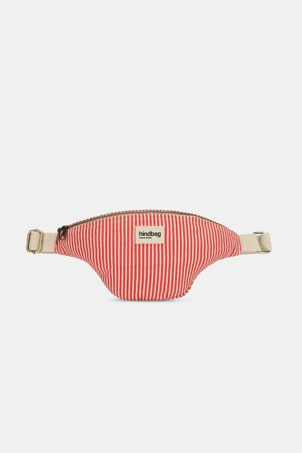 Olivia Red Striped Fanny Pack