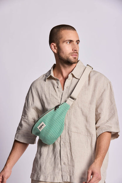 Sac banane Olivia Rayures vert