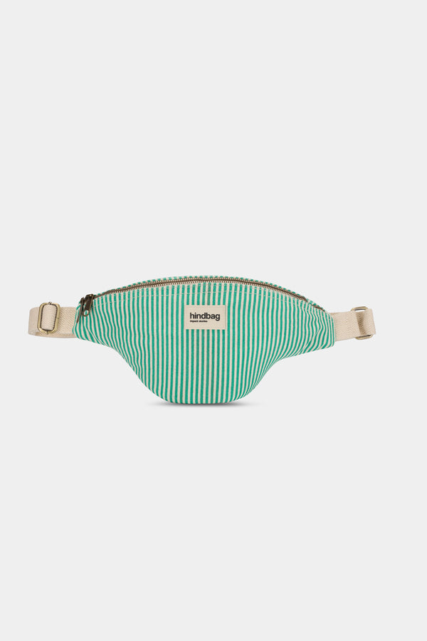 Olivia Striped Green Fanny Pack