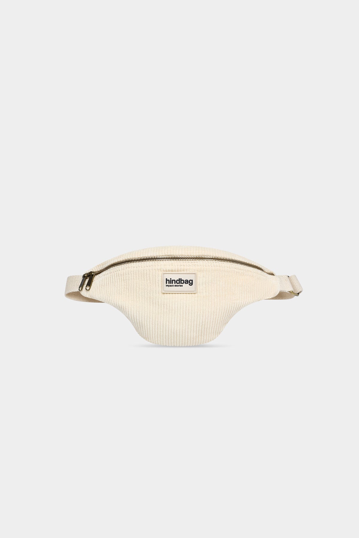 Sac banane Olivia Velours Beige