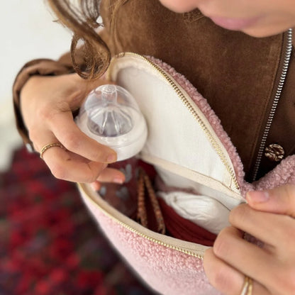 Banane à langer moumoute rose - Pink