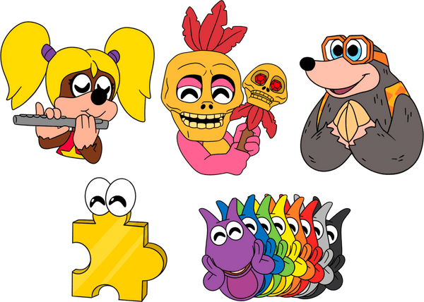 Banjo Kazooie Pin Set (Friends)