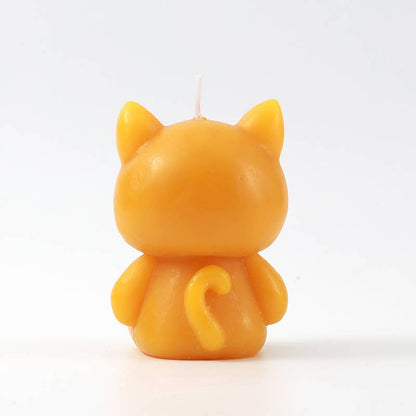 Yellow Cat Candle