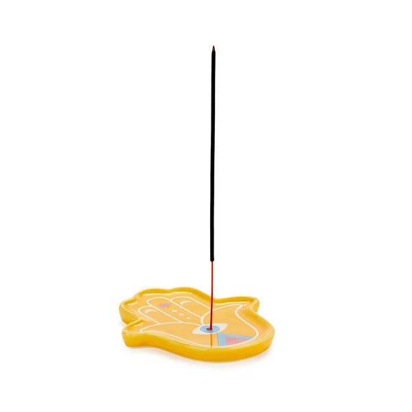 Yellow Lucky Hand Incense Holder