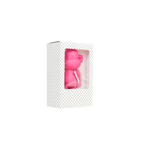 Ornement - Figurine Singe 'La Légende' - Résine de poly - Rose - 20,5x13,5x35cm