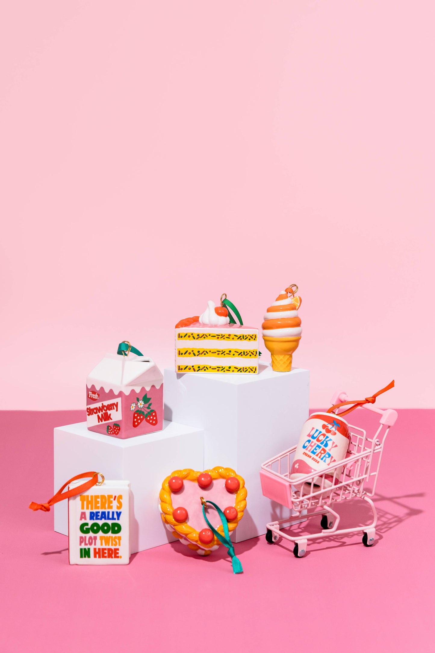 Strawberry Milk Hanging Decoration