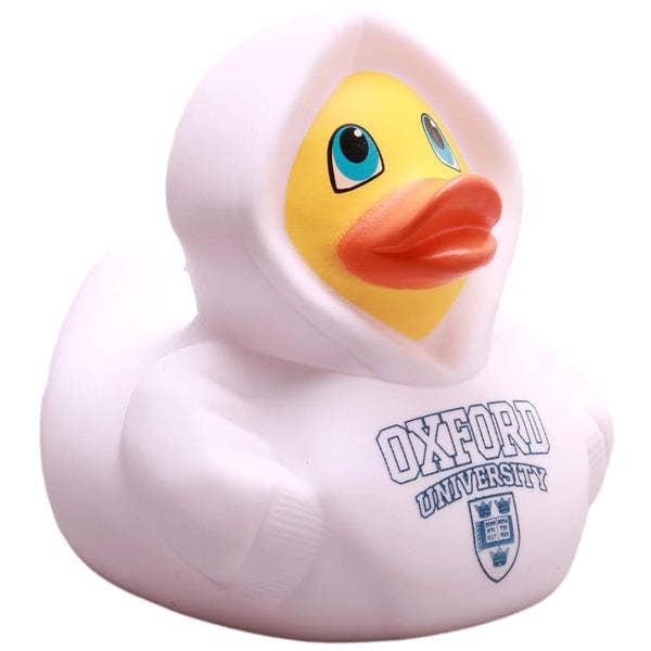 Felpa con cappuccio Duck University Oxford - Bianca