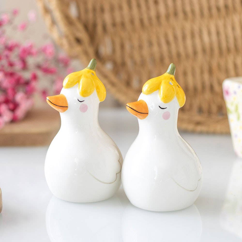 Salière et poivrière Canards Floral