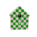Orologio - Orologio da parete a cucù - Motivo - Verde/Rosa - 24x27x9cm