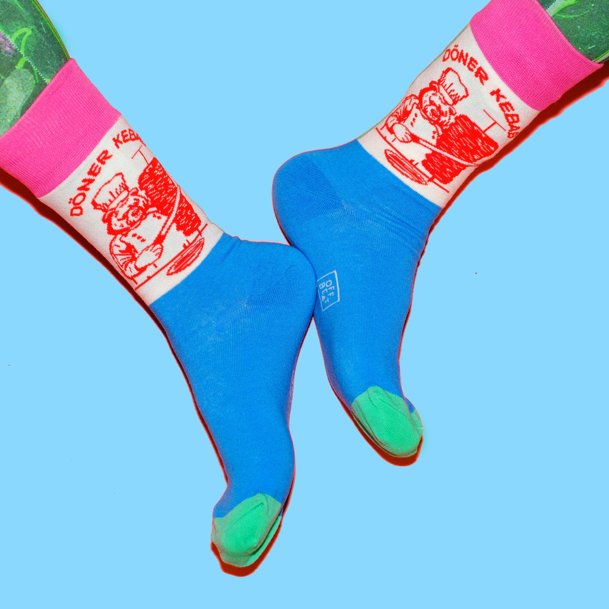 Chaussettes Ours de Berlin Préparant un Döner Kebab