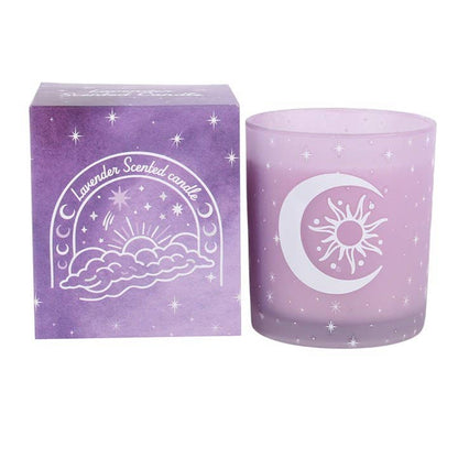 Bougie lavande « Ciel pastel violet »