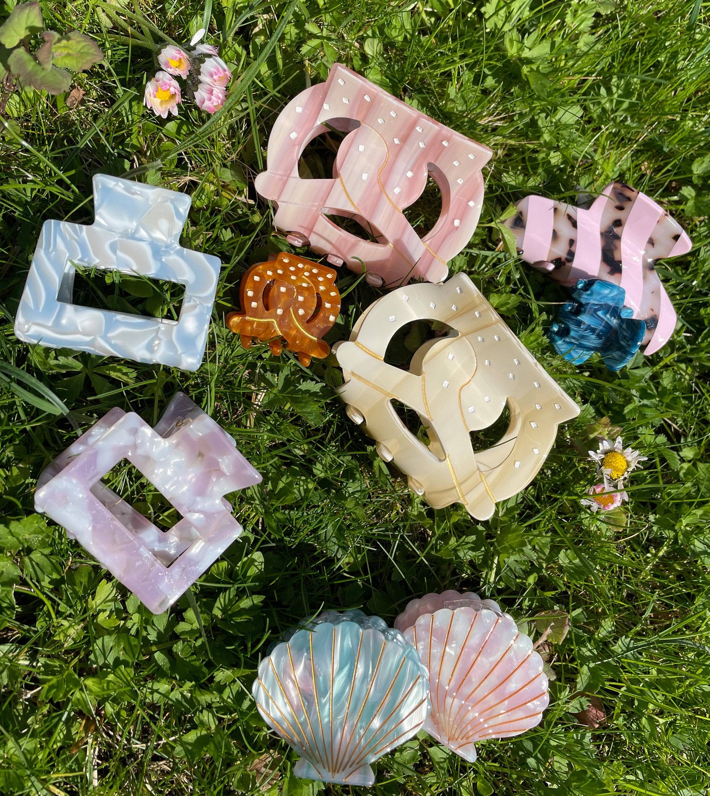 Pince à cheveux Coquillage Citron