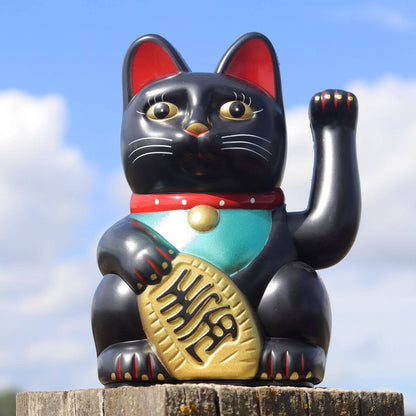 Lucky black cat 15cm