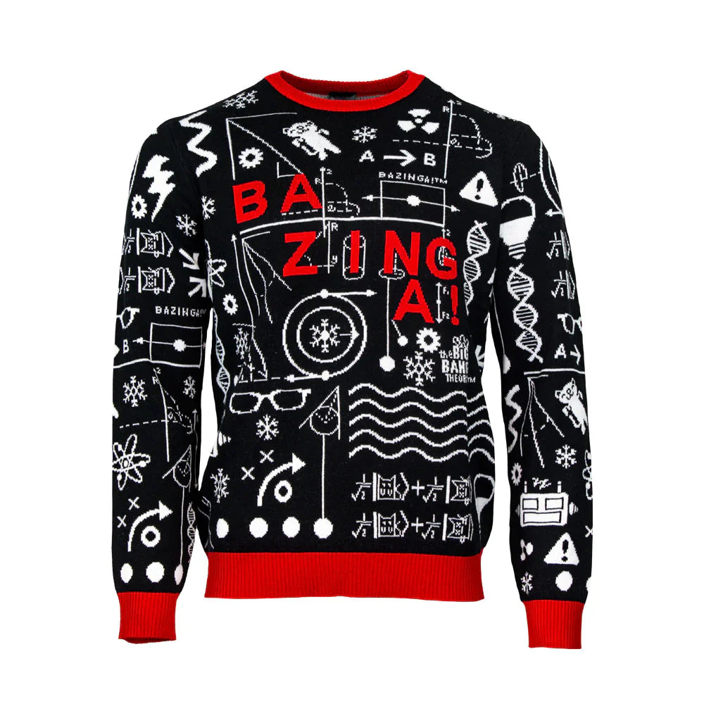 Pull de Noël The Big Bang Theory - Bazinga