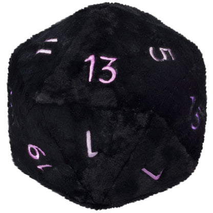 Peluche Squishable – Dé D20 Noir