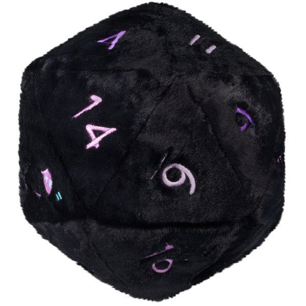 Peluche Squishable – Dé D20 Noir