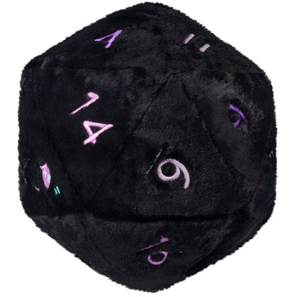 Peluche Squishable – Dé D20 Noir