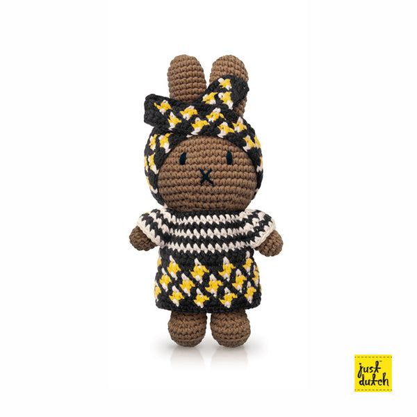 Peluche en Crochet Lapin Miffy - Tenue Africaine