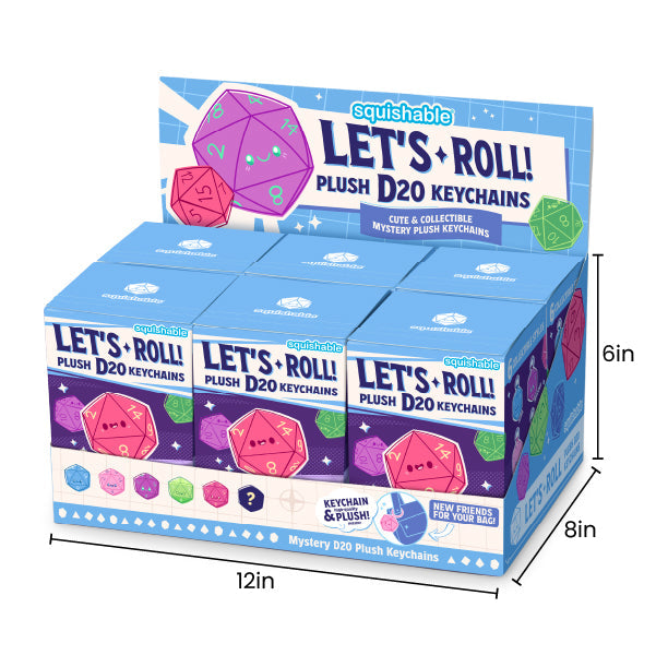 Blind Box Squishable – D20, Série 1 « Let's Roll »