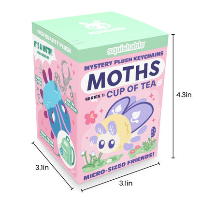 Blind Box Squishable – Papillons de Nuit, Série 1 « Cup of Tea »