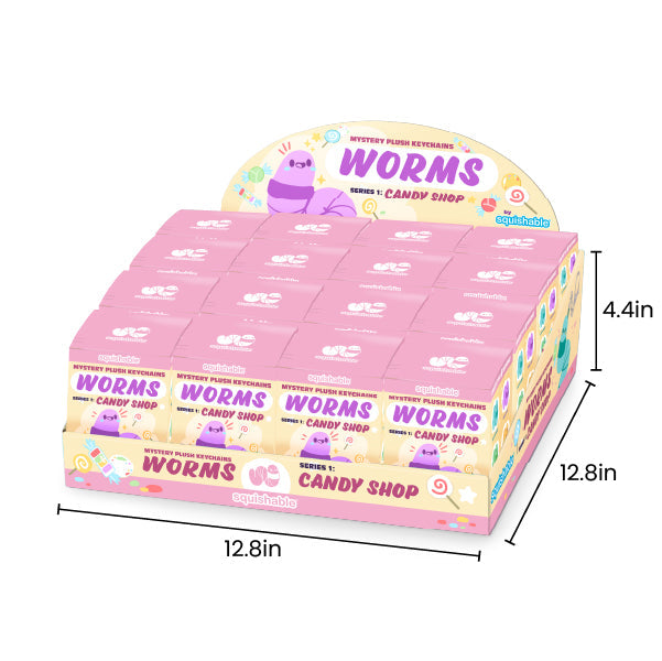 Blind Box Squishable – Vers, Série 1 « Candy Shop »