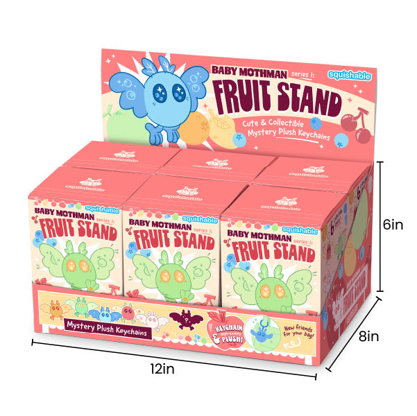 Blind Box Squishable – Mothman, Série 1 « Fruit Stand »
