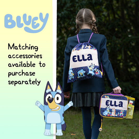 Official Bluey Personalised Drawstring Bag | Kids' PE Bag | Fringoo