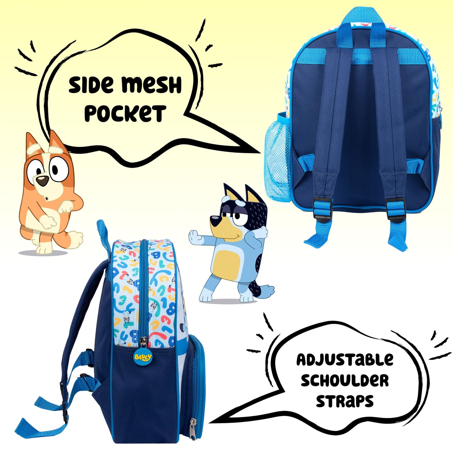 Bluey enfant Sac à dos – Light bleu