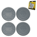Set de 4 sous-verres métal embossés Bob l’éponge